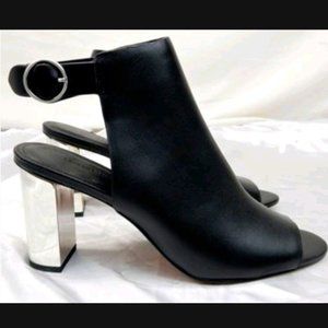 Womens banana republic high Heel Booties shoes peep toe shoes size 9.5